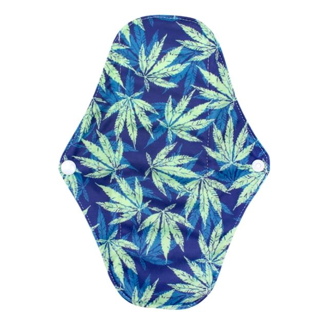 TFixol Eco-Friendly Bamboo Charcoal Washable Menstrual Pad with Secure Button, Ultra-Absorbent, Foldable for Easy Travel, Reusable for Day & Night Use, XWG09 Model