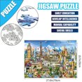 thumbnail image 2 of ZECATL Puzzles 1000 Pieces for Adults European Landmarks Difficult and Challenge Jigsaw Puzzle, 2 of 6