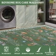 thumbnail image 3 of Garvee 8'x10' Modern Insect Floral Print Area Rug Washable Rugs, Stain-Resistant Non Slip Rug Foldable Indoor Carpet Low Pile Floor Mat for Living Room Bedroom Home Decor, Green, 3 of 7