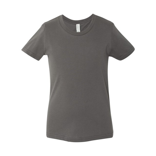 Bella Canvas Jersey Short-Sleeve Tee 3001Y, M, Asphalt