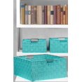 thumbnail image 2 of 7-Pack Decorative & Durable Woven Fabric Storage Baskets, Shelf & Closet Organization - Aqua, 2 of 7