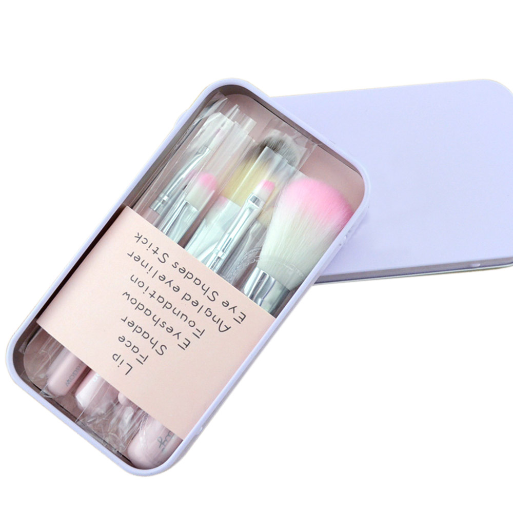 7 Pcs Makeup Brushes Colorful Makeup Brush Cosmetic Makeup Brush Set Foundation Eye Shadows Face Powder Make Up Brushes Kit