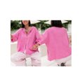 thumbnail image 2 of FOCUSNORM Women Autumn Knit Cardigan Half Sleeve Round Neck Solid Color Button Up Knitwear, 2 of 8