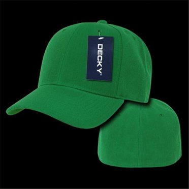 Decky 402-PL-KEL-24 Fitted Cap, Kelly Green - 603, Size - 7.12