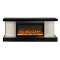 thumbnail image 1 of ActiveFlame Home Décor Series Fireplace Floating Mantel Shelf with Lighting, Hexagon Tile, 1 of 5