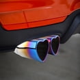 thumbnail image 3 of Car Heart Shaped Dual Exhaust Tip Stainless Steel Double Pipe for Enhanced Performance and Stylish Tail Upgrade, 3 of 5