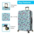 thumbnail image 4 of Betsey Johnson S. F. Hummingbird 30" Expandable Hardside Checked Spinner Luggage, 4 of 4