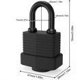 thumbnail image 5 of Keyed Padlock, [2 Keys] Key Padlock Weatherproof Outdoor, Waterproof Lock 40mm Heavy Duty Padlocks Anticut, Laminated Steel For Gym Locker, Garage, Fe, 5 of 5
