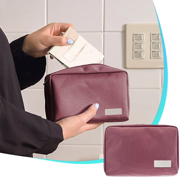Kbndieu Nylon Storage Pouch Nylon Passbook Bag Financial Digital Organizer Cosmetic Bag Tickets Id Bag Apartment Essentials