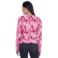 thumbnail image 4 of Moomaya T-Shirt à Manches Longues Imprimé pour Femme, Haut Tunique Décontracté à Cordon Latéral, 4 of 8