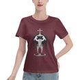 thumbnail image 1 of T-Shirt Basique à Manches Courtes pour Femme une Pièce Grand Ours, 1 of 6