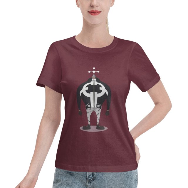T-Shirt Basique à Manches Courtes pour Femme une Pièce Grand Ours