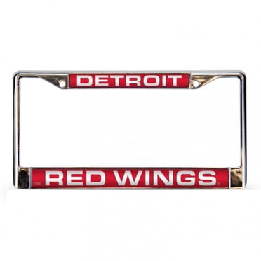 Cadre de Plaque d'Immatriculation Detroit Red Wings Chromé au Laser