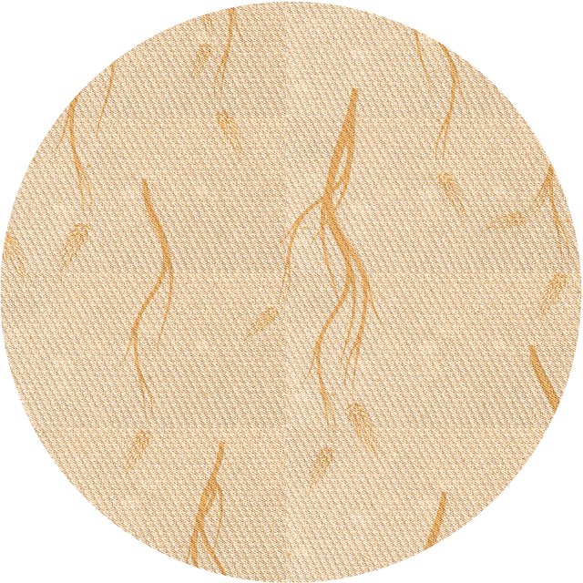 Ahgly Company Tapis d'Intérieur Lavables en Machine, Carré Transitionnel Orange Jaune, Carré de 3'