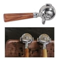 thumbnail image 3 of yuksok Support de Porte-Café Sans Fond 58mm Double Bouche Machine à Café Fine Pièces de Rechange pour Cafetière, 3 of 9