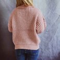 thumbnail image 5 of IROINID Pull à Col Roulé pour Femmes Couleur Unie Ample Mi-Longueur Manches Longues Blouse Pull Tricoté, 5 of 5