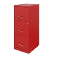 thumbnail image 4 of Space Solutions 3 Drawer Metal Vertical File Cabinet with Lock Lava Red, 4 of 5