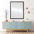 thumbnail image 3 of London Framed Rectangle Mirror - Rubbed Black - 21" x 25", 3 of 7