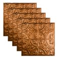 thumbnail image 1 of Great Lakes Tin Jamestown Copper Nail Up Ceiling Tiles 2ft x 2ft 5 Pack, 1 of 6