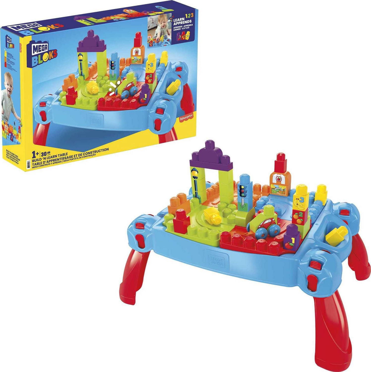 MEGA BLOKS – Coffret – Table d’apprentissage et de construction