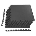 thumbnail image 1 of BalanceFrom Puzzle Exercise Mat with EVA Foam Interlocking Tiles (Black), 1 of 12