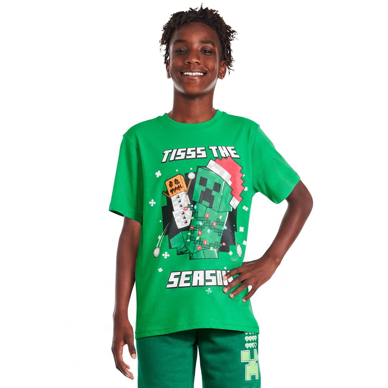 Minecraft Boys' Holiday Graphic T-Shirt - Walmart.ca