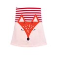 thumbnail image 4 of Robe Fille Col Rond Coton Décontractée Fox à Rayures Rouges Manches Courtes 3 Ans, 4 of 5