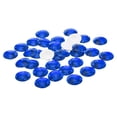thumbnail image 1 of Unique Bargains 40mm Flat Back Round Acrylic Rhinestones, 50 Pack Plastic Circle Gems for Jewelry Making Costume, Blue, 1 of 6