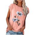 thumbnail image 1 of SHOPESSA Vêtements Grande Taille pour Femmes Mode T-Shirts Amples à Imprimé pour Femmes Col Rond Décontracté Manches Courtes Hauts Décontractés, 1 of 5