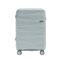 thumbnail image 1 of TRAVLR 100% PP Break Resistant Lightweight Expandable 24" Checkin Luggage Trolley- Blue., 1 of 5