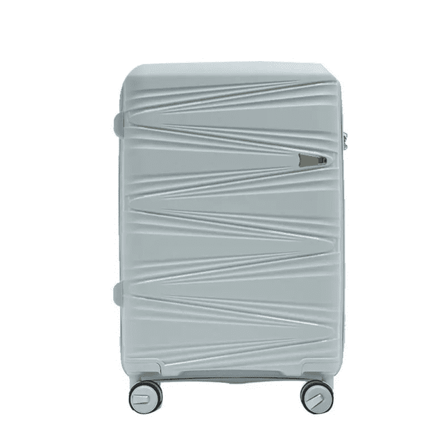 TRAVLR 100% PP Break Resistant Lightweight Expandable 24" Checkin Luggage Trolley- Blue.