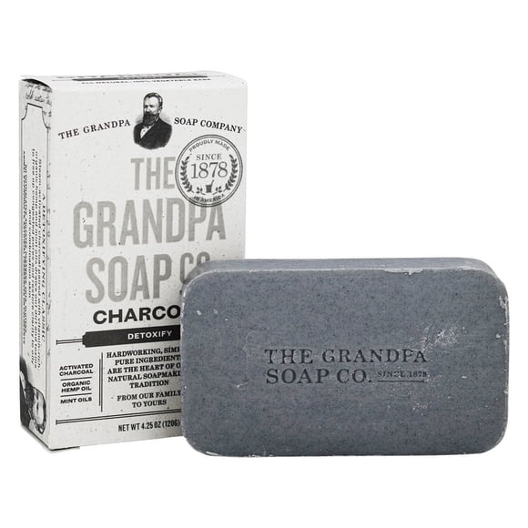 The Grandpa Soap Co. - Face & Body Bar Soap Charcoal - 4.25 oz.