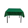 thumbnail image 1 of TCpop58x58-GreenEmP32 LA Linen Nappe Carrée en Polyester Popeline, Vert Émeraude - 58 x 58 Po., 1 of 1