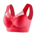 thumbnail image 3 of Timegard 4pc Bras for Women Wireless Comfy Breathable Full Coverage High Support Back Smoothing Everyday Bra, 3 of 4
