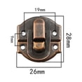 thumbnail image 2 of Luckyn 5/12set Jewelry Box Hasp Clasp Suitcase Wood Chest Cabinet Decorative Lock Latch, 2 of 5