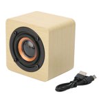 Haut-parleur Bluetooth multi-fonctions rétro sans fil Haut-mère Bluetooth portable sans fil mini Haut-parleur adapté pour les voyages à domicile à l'extérieur[Céréales de bois jaune]