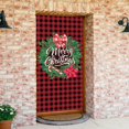 thumbnail image 4 of Christmas Door Hanging Decoration Holiday Party Scene Background Cloth for Festive Home, 4 of 5