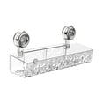 thumbnail image 2 of Lipstore Removable Suction Cup Shower Shelf Detachable Shower Shelf for Dressing Room Clear, 2 of 8