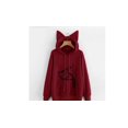 thumbnail image 4 of Chandail à Capuchon à Manches Longues pour Femmes, Chandail en Molleton Chaud, Chandail à Capuche, Manteau, Chandail, Hauts (Taille P, m, L, TG, TTG), 4 of 5