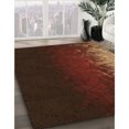 thumbnail image 3 of Ahgly Tapis d'Intérieur Lavable en Machine Carré Acajou Brun, 3 Pieds Carré, 3 of 7