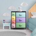 thumbnail image 2 of Sorbus Dresser with 7 Drawers (Pastel/Black), 2 of 7