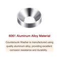 thumbnail image 4 of Unique Bargains Lot de 30 Rondelles à Encastrer M4 en Alliage d'Aluminium Anodisé pour Finition, Argent, 4 of 4