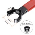thumbnail image 2 of Unique Bargains Clé à Mandrin à Collet pour ER20M Machine de Fraisage d'Écrou de Serrage Outil Porte Mandrin w Poignée Antidérapante Rouge 2pcs, 2 of 4