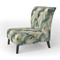 thumbnail image 3 of Designart "Tropics In Neutral Tones IV" Green Tropical Upholstered Accent Chair - Tropical Arm Chair For Bedroom, 3 of 7