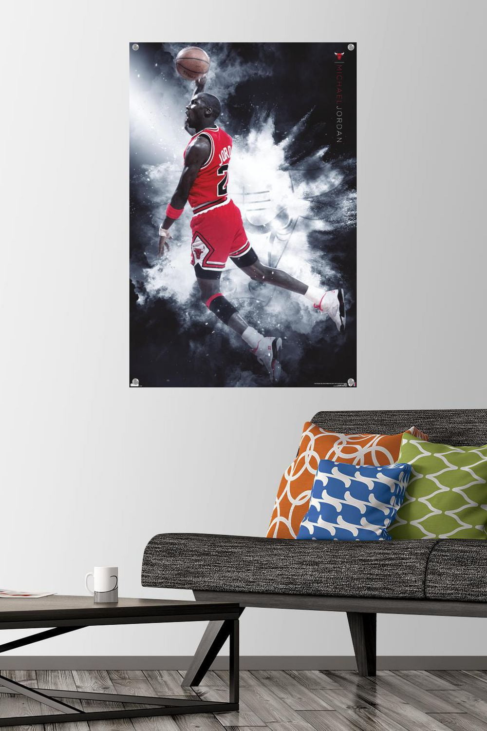 Michael Jordan - Burst Wall Poster