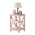 thumbnail image 3 of Convenience Concepts Oxford Table d'Appoint avec Étagères, Fini Bois Rose Pâle, 3 of 6