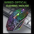 thumbnail image 2 of Mistaha Wired Gaming Mouse Optical Mouse Game-level Engine Colorful Breathing Light 4-gear Adjustable DPI Ergonomic, 2 of 8