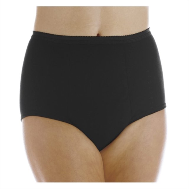 3-Pack Women's Maximum Absorbency Reusable Bladder Control Panties Black 5X (Fits Hip: 55-57")