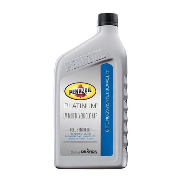Pennzoil 1 qt Platinum LV Multi-Vehicle Automatic Transmission Fluid Case of 6- pack of 6