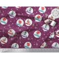 thumbnail image 3 of Soimoi Polyester Crepe Fabric Gift Box,Car & Santa Christmas Printed Craft Fabric by The Yard 52 Inch Wide, 3 of 3